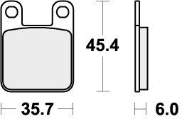 Sbs brake pads rear - brake, for